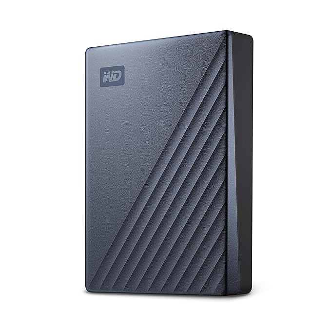 WD My Passport Ultra 6TB Portable External Hard Drive – USB-C, Blue