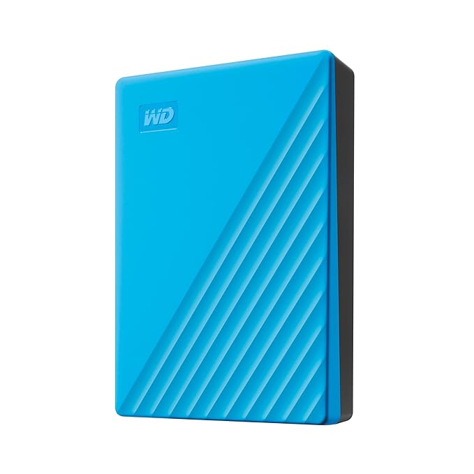 Western Digital WD 5TB My Passport Portable Hard Disk Drive - Blue